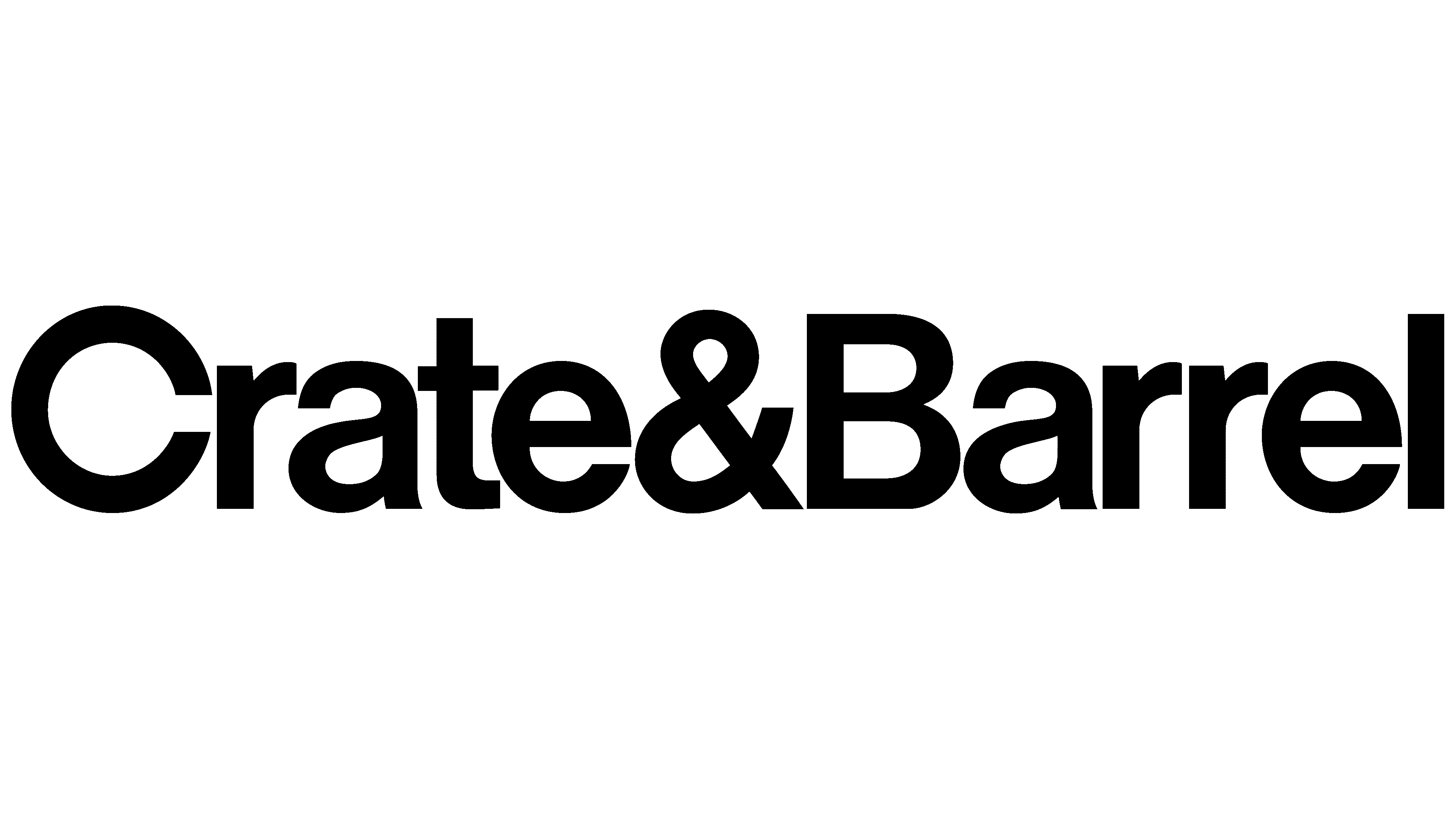 Crate & Barrel Logo black