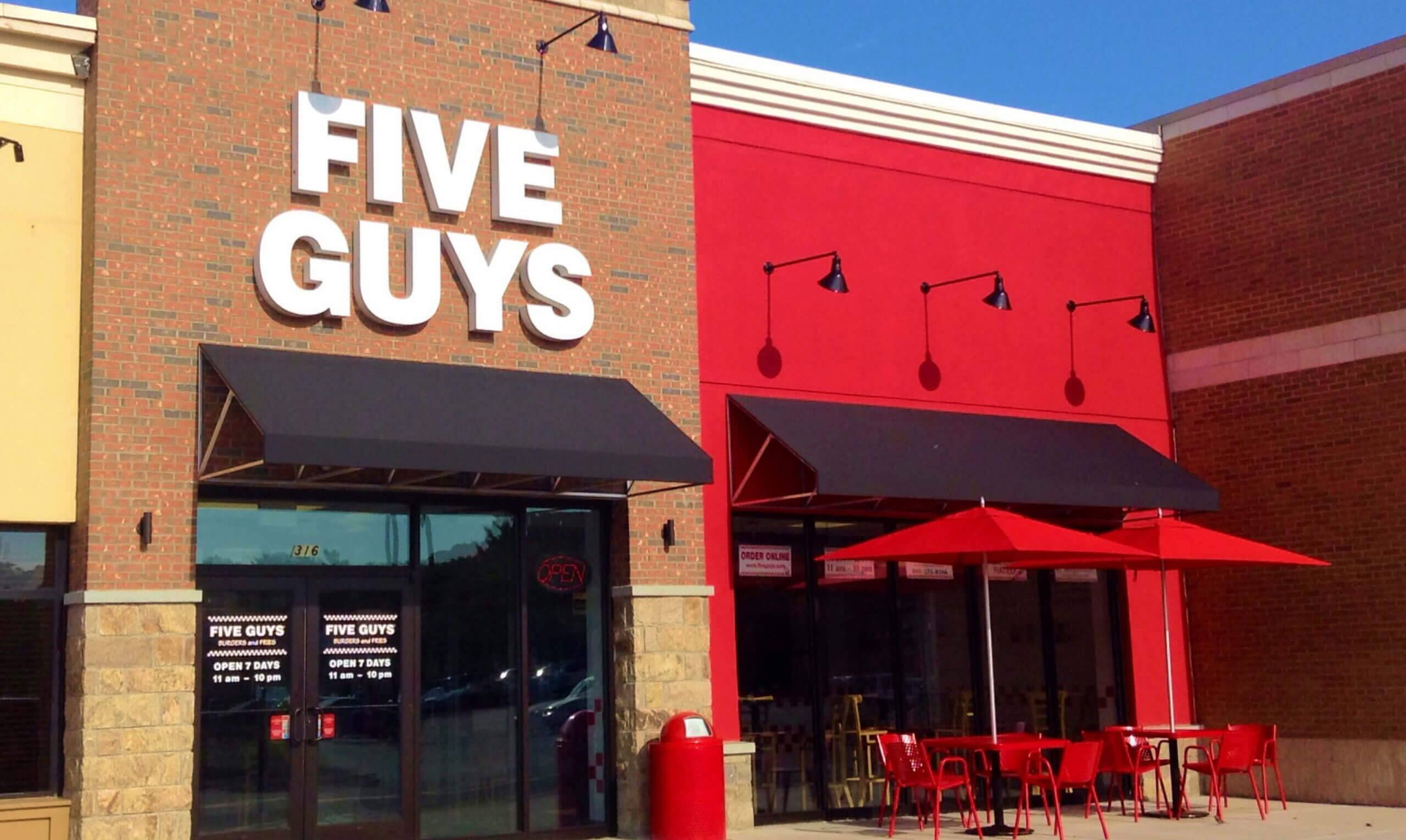 Five guys testimonial